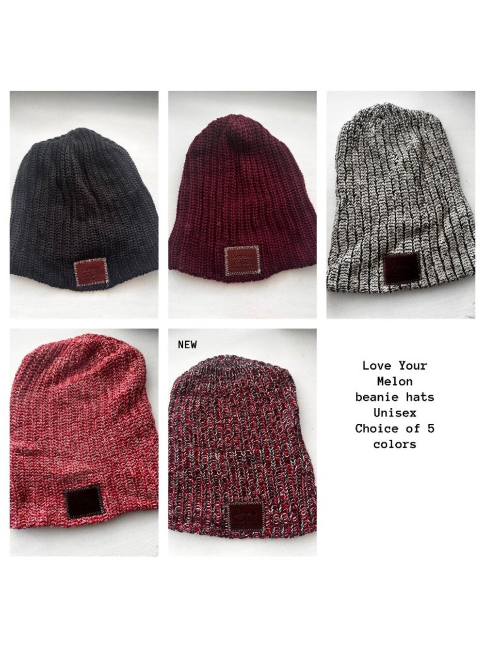 Love Your Melon Beanies for Men & Women - 100% Cotton - Cool Knit Hat Skull Cap